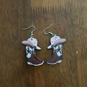 Western Boot Earrings